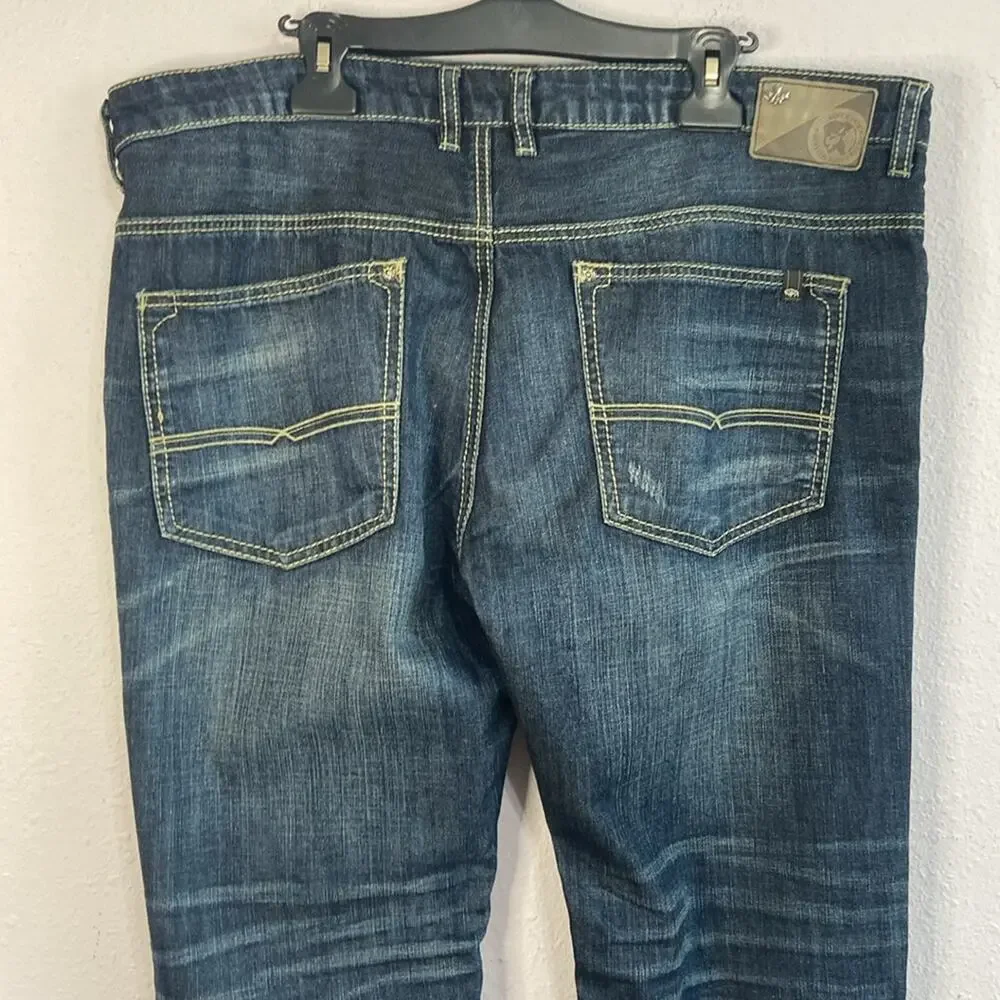 Buffalo David Button Men Six Basic The Since 1973 Straight Leg Jeans Size 40